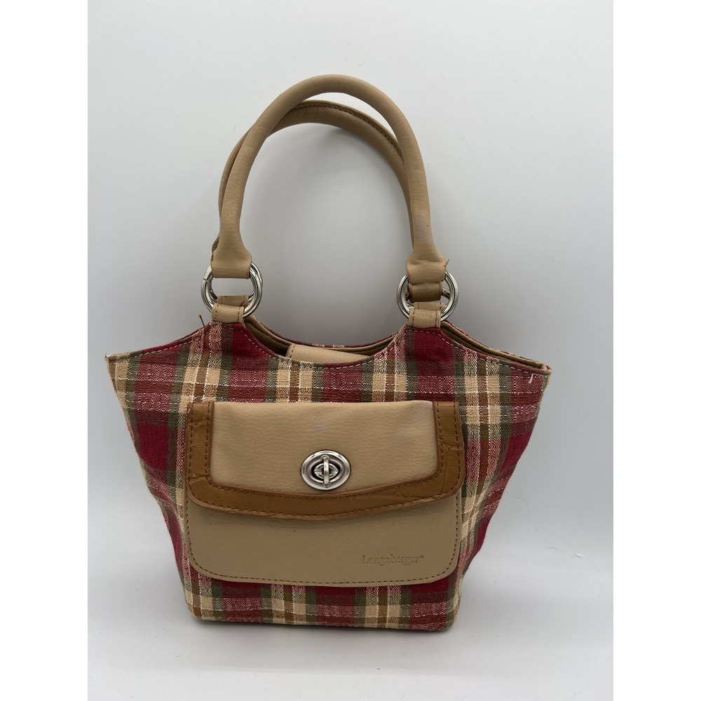 Longaberger Homestead Orchard Park Plaid Small Purse/Handbag NWOT